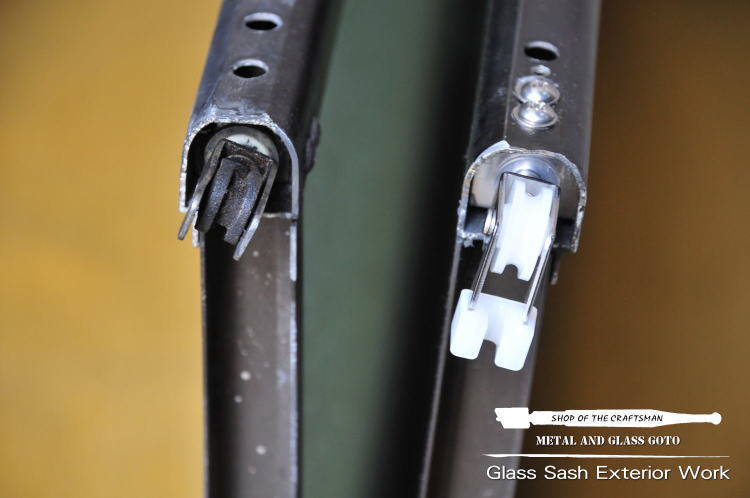 東京都 北区 勝手口中折れ戸 交換修理