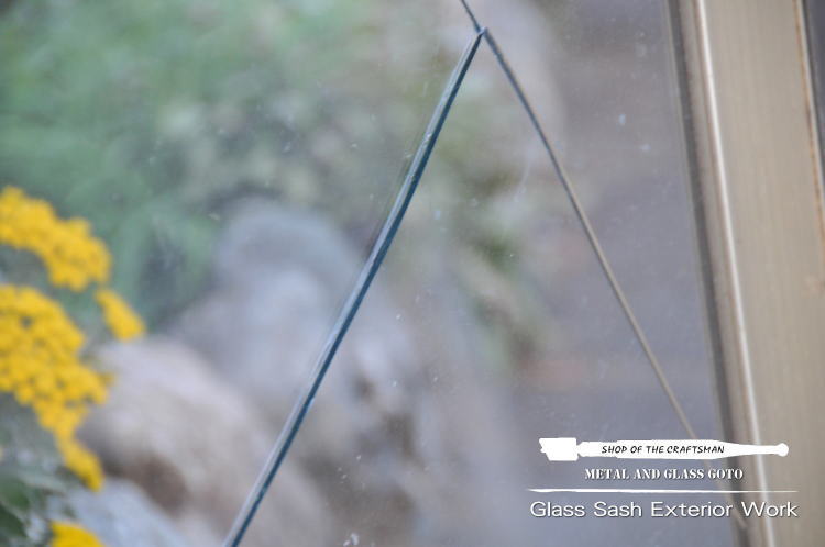 東京都東大和市 透明フロート板ガラス交換修理