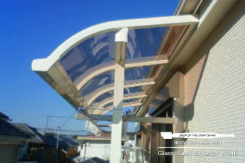 東京都小金井市 リクシル ライザーテラス テラス屋根取付工事