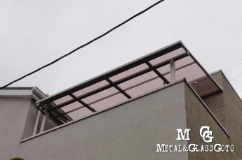 兵庫県神戸市 リクシル ライザーテラス テラス屋根取付工事