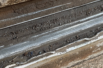 削れてなくなったレール