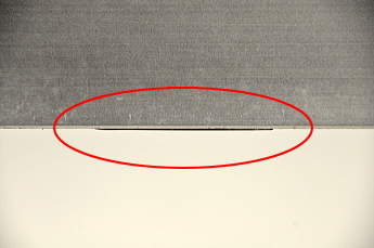 はめ込み式戸車の羽の厚み