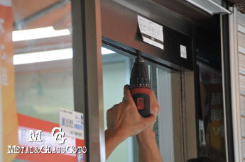 東京都東村山市 自動ドア取替工事 