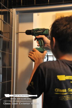 東京都東村山市 YKKAP 浴室中折れ戸 交換工事 