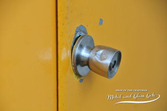 東京都東村山市 スチールドア ドアノブ 交換修理 